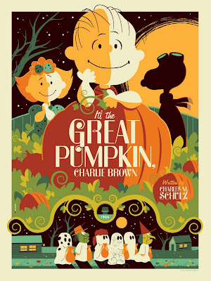 Peanuts “It’s The Great Pumpkin, Charlie Brown” Standard Edition Screen Print by Tom Whalen