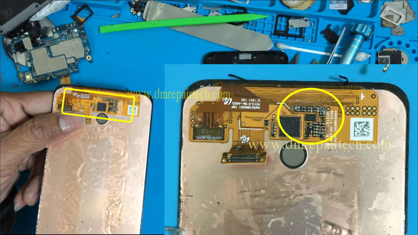 Samsung Galaxy LCD Touch SCREEN backlight Not working after water