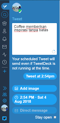 cara mengatur tweet terjadwal