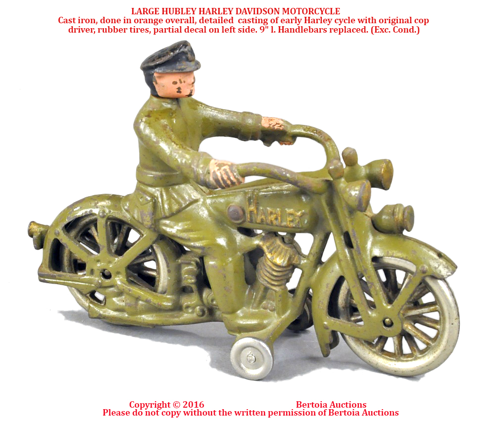Old Antique Toys The Hubley Cast Iron Motorcycles