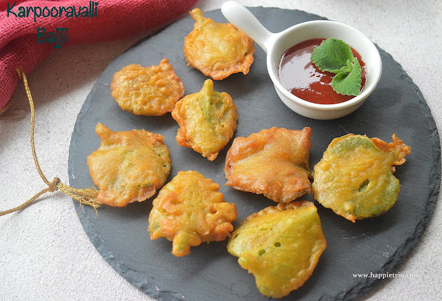 Karporavalli Bajji Recipe | Ajwain Leaves Bajji | Oregano Fritters