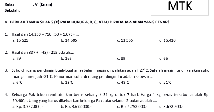 Kunci Jawaban Revisi Soal Usbn Matematika Sma 2019 Id Revisi
