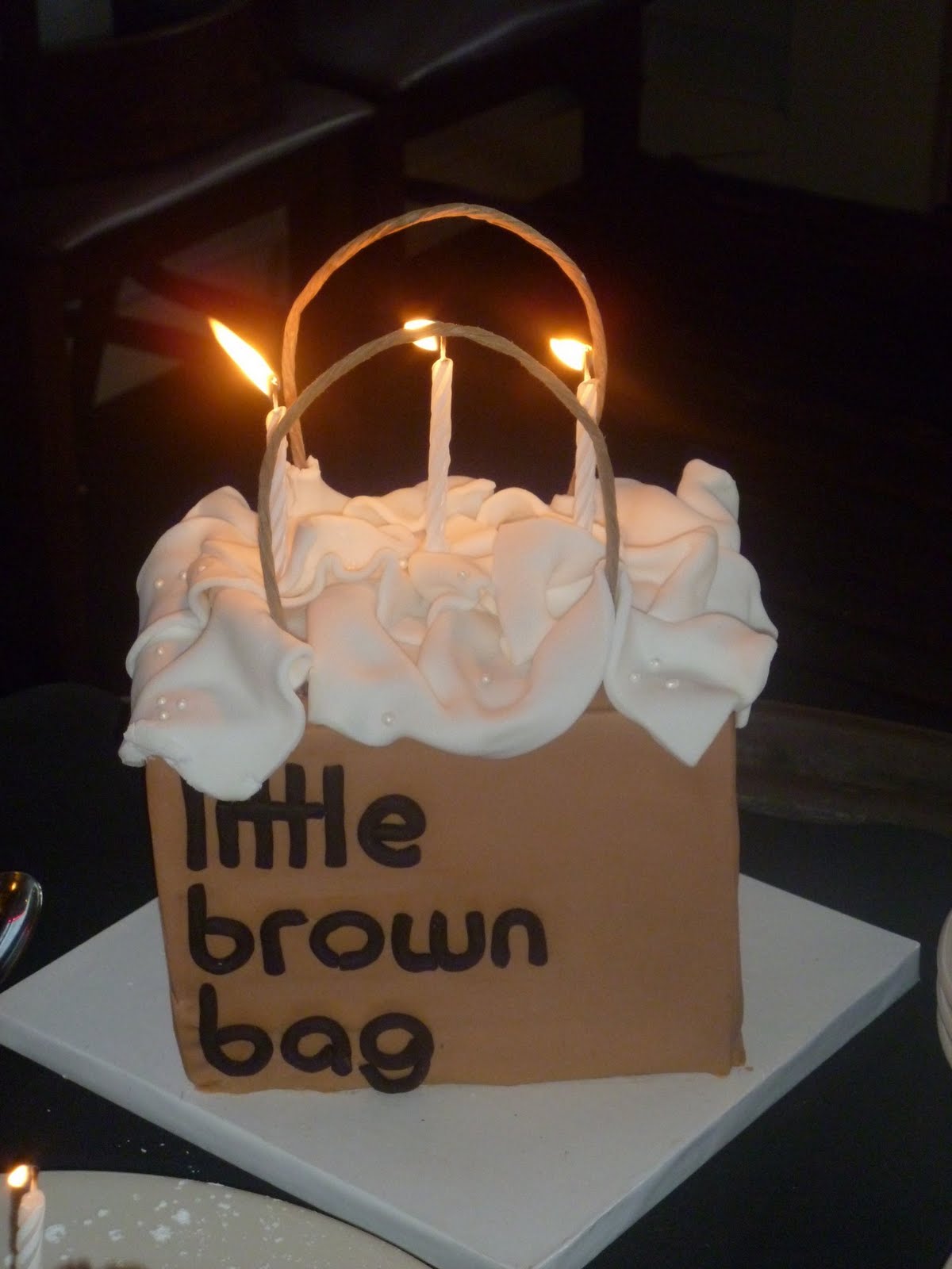 Your Happy Baker Little Brown Bag Birthday Cake
