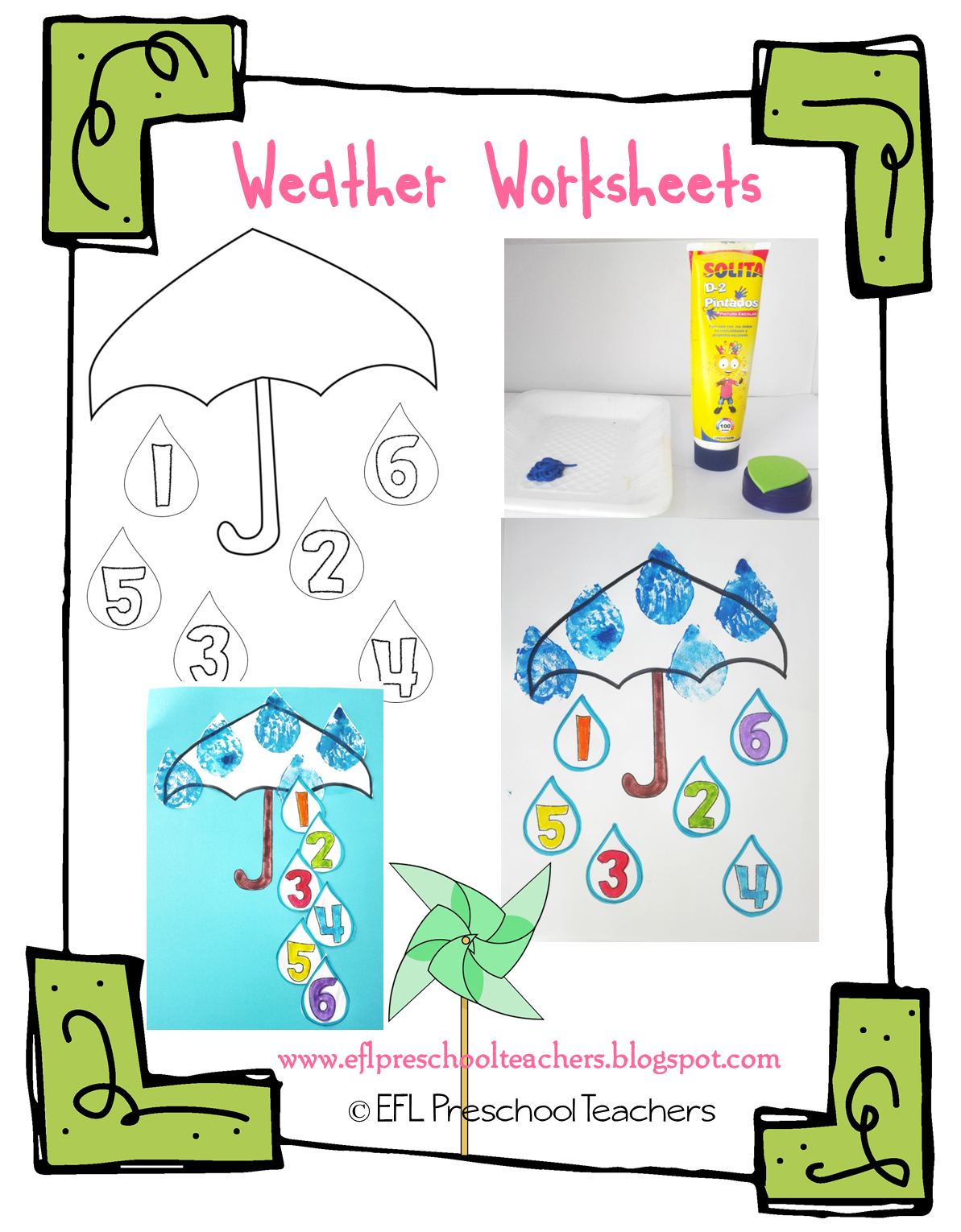 ESL/EFL Preschool Teachers Weather Unit Resources for Preschool ESL