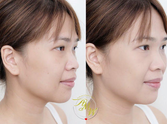 before and after photo of Max Factor Facefinity Compact Foundation Review