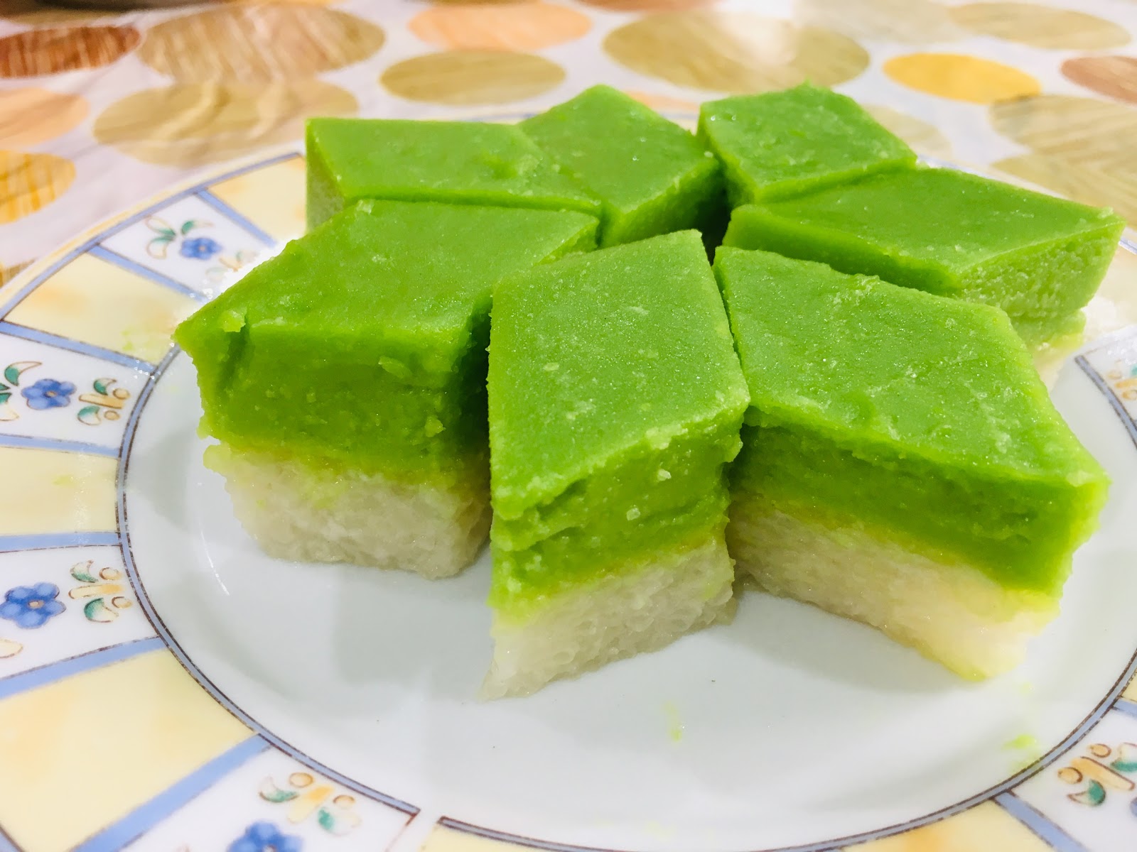 Seri muka kueh Coconut Pandanus