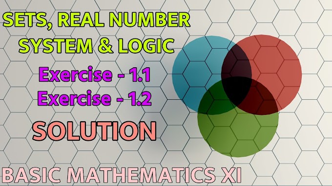 Class 11 - Mathematics || Sets, Real Number System & Logic || Solutions