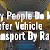 Why People Do Not Prefer Vehicle Transport By Rail? #infographic