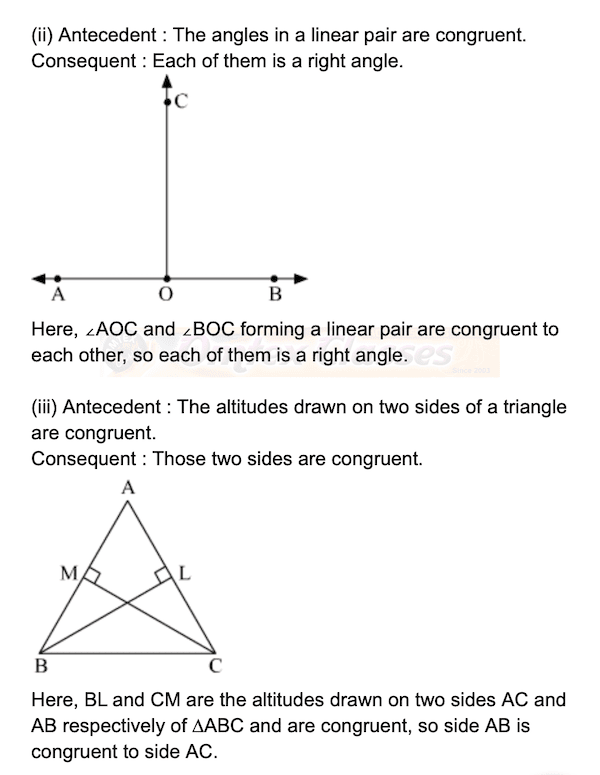 MHB Class 9 Mathematics Part II  Chapter   1. Basic concepts in Geometry