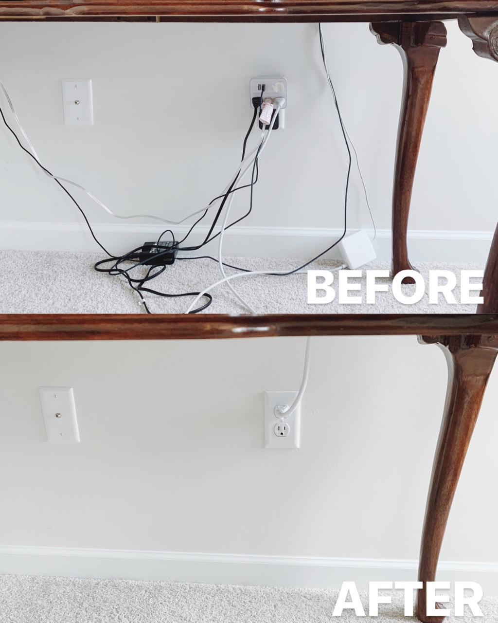 Summer Wind: How to Hide Cords and Wires in Your Home