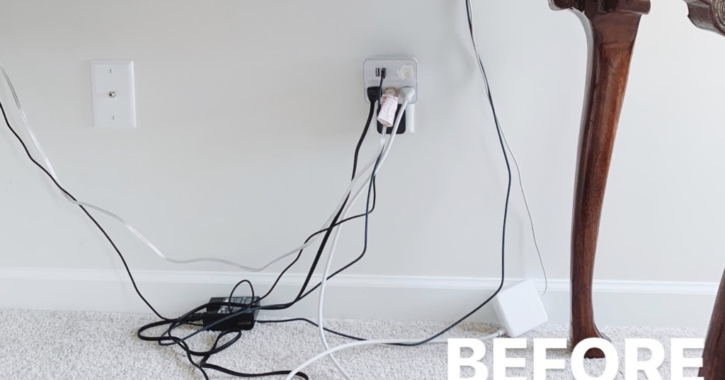 Summer Wind: How to Hide Cords and Wires in Your Home