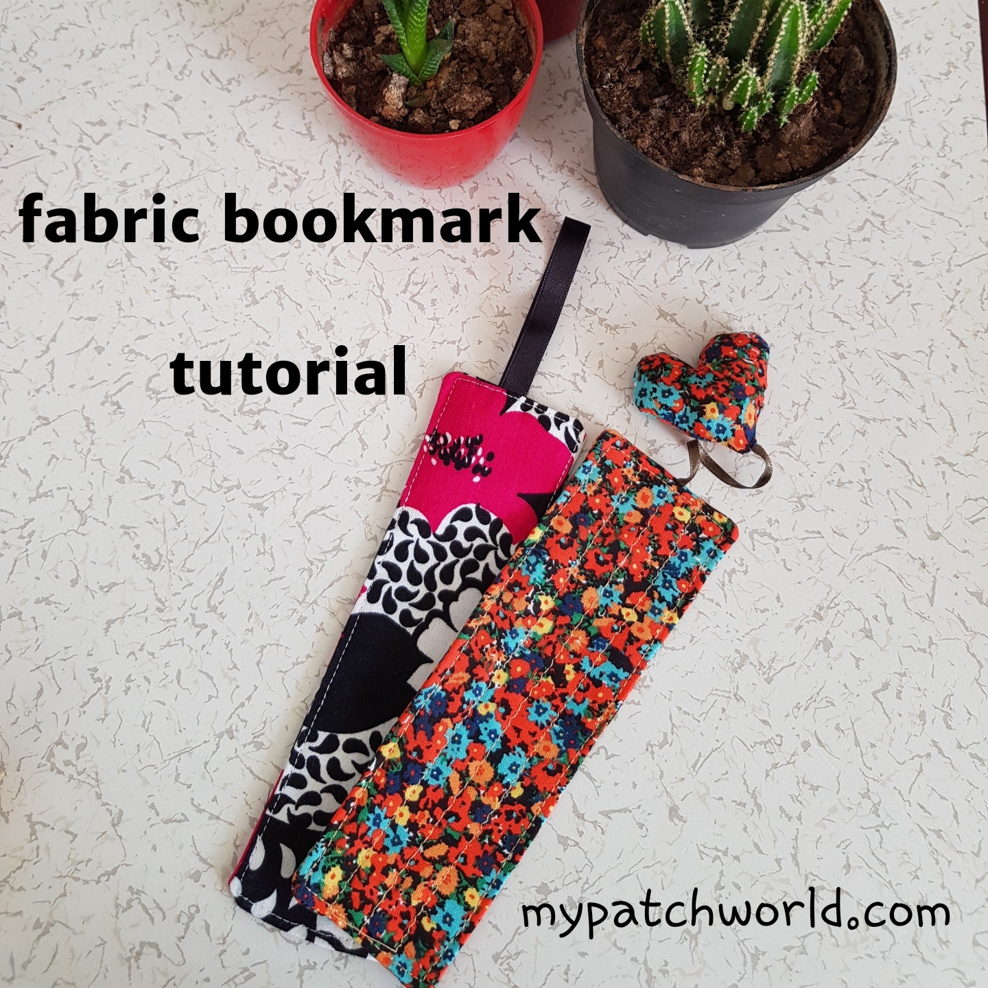 DIY fabric bookmark tutorial All about patchwork and quilting