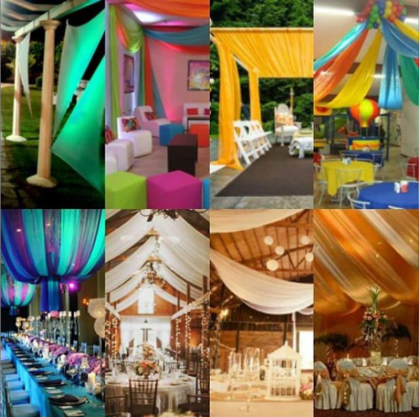 101 Fiestas 20 Ideas De Decoracion Con Telas Para Tu Fiesta Después de un día lluvioso terminamos haciéndola en la sala. 20 ideas de decoracion con telas para