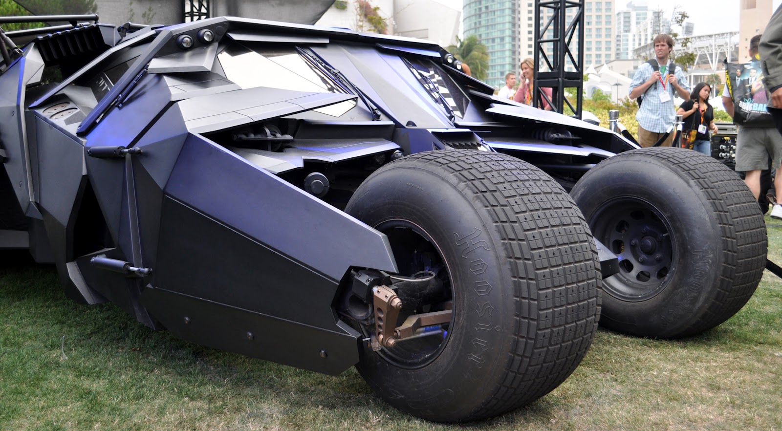 Just A Car Guy the batmobile Tumbler from the Batman Rises of the new