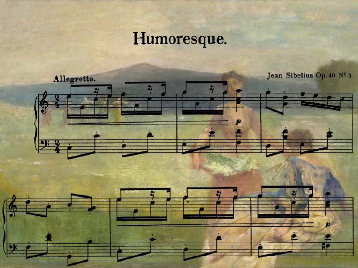 сибелиус этюд ноты