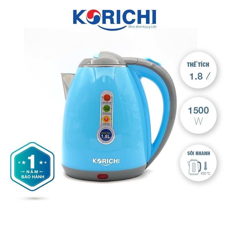 Ấm Siêu Tốc 2 Lớp Korichi 1.8L KRC 5182 - Ấm Siêu Tốc Rơ Le Tự Ngắt Khi Sôi, Siêu Bền, Siêu An Toàn Cho Người Sử Dụng 8 600973be4c3aa840dab7ddf4 1630815719060 12b5433e caeb 4850 8b05 166f2b9dbb51