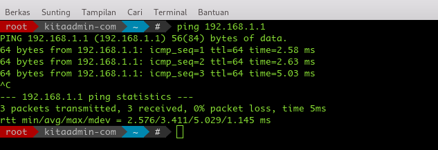 ping success icmp
