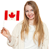 Girl With Canada Flag Transparent Image