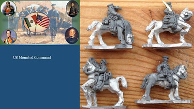 MAWUS15 - US Mounted Officers in four variants