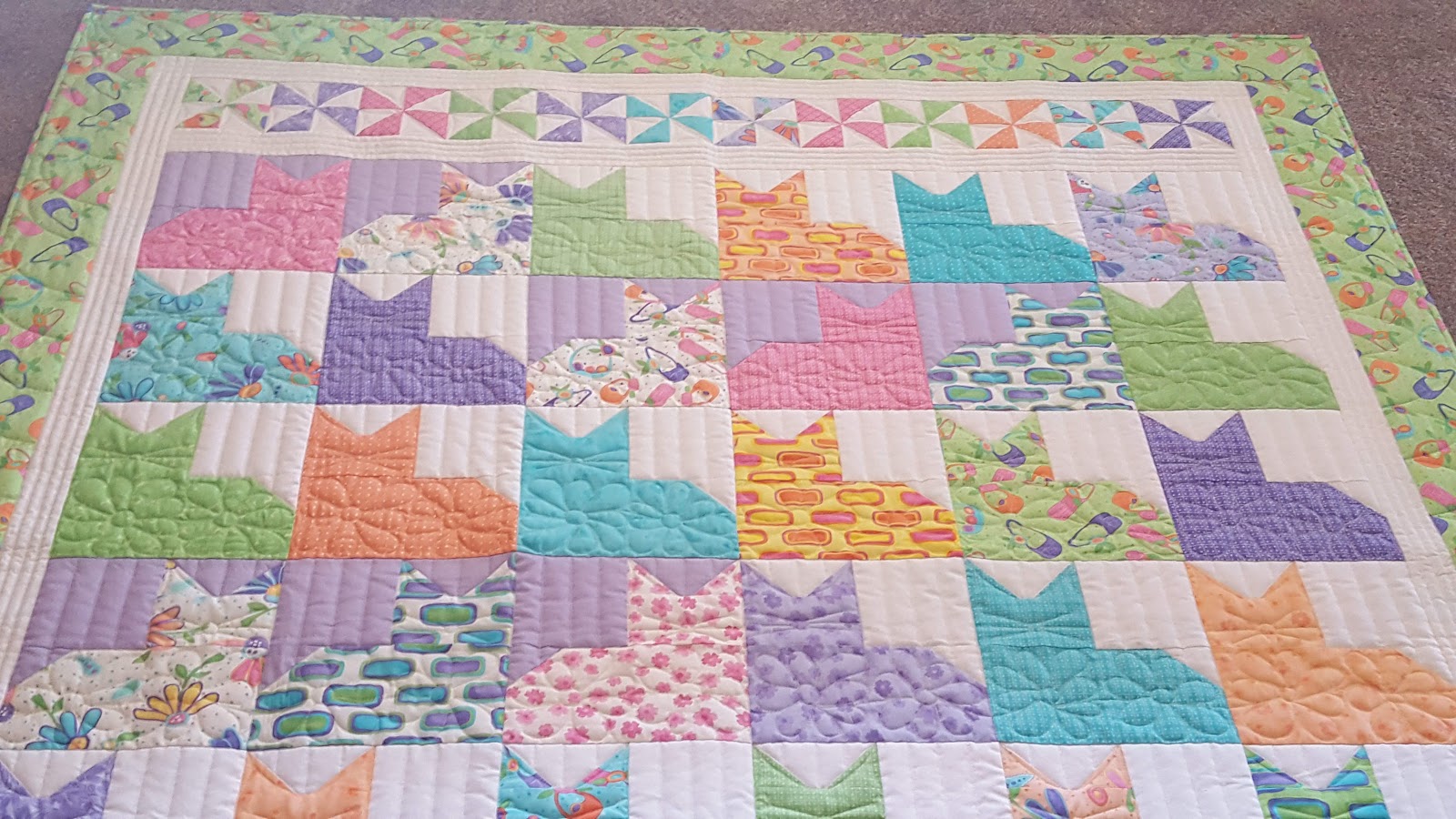 Colleen's Quilting Journey Catalina's Catnap or Pins and Paws Quilt
