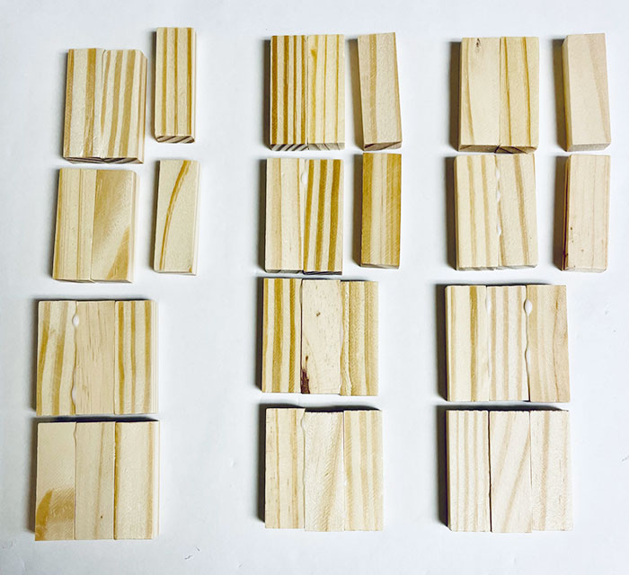 Dollar Tree Jenga Wood Block Pumpkins Koti Beth