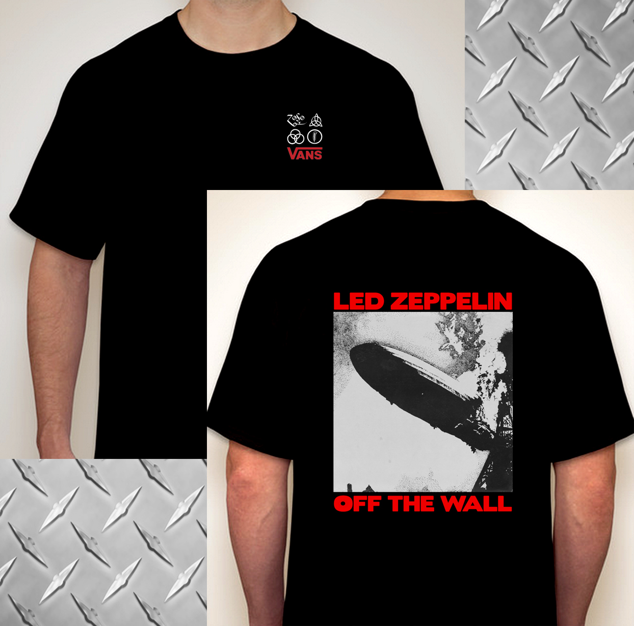 led zeppelin vans t shirt