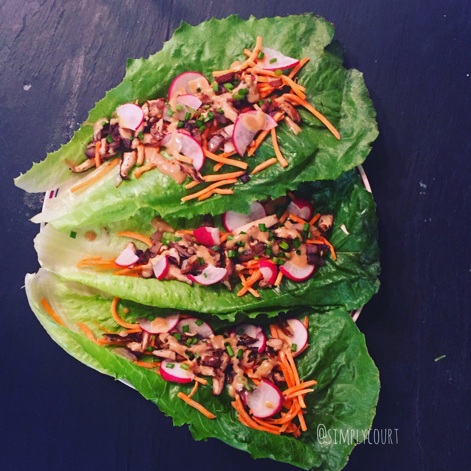 vegan lettuce wraps recipe. Simply Court