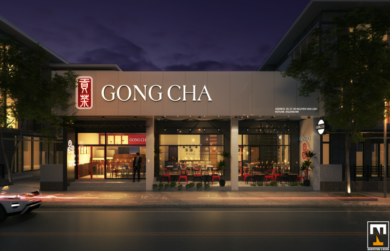 Gong cha milk tea shop Thư viện model