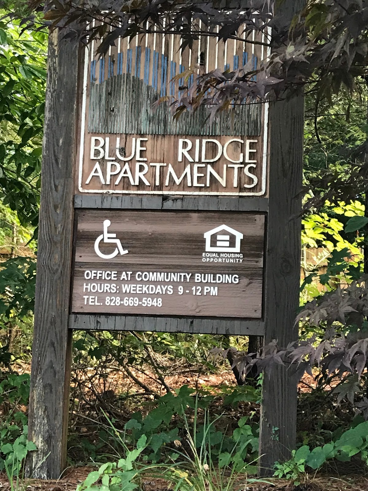 When I was 69 (now 80) Blue Ridge Apartments