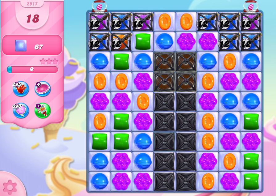 Candy Crush Saga level 2917 Candy Crush Saga level 2917