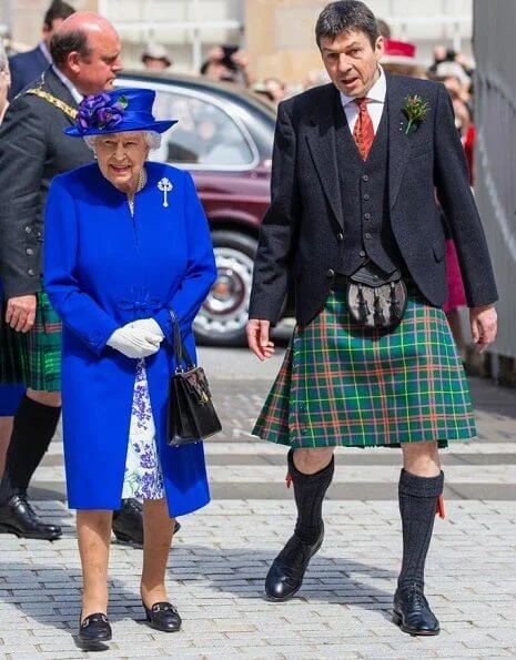 Queen Elizabeth and Prince Charles, who is known as the Duke of Rothesay