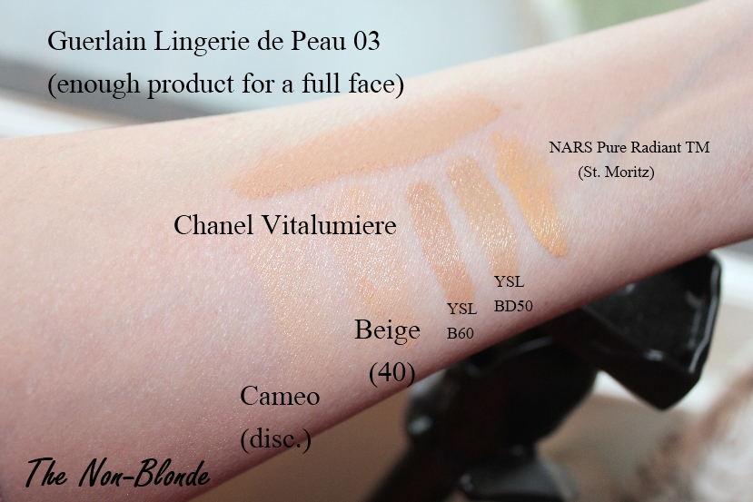 Foundation Swatches Ysl Teint Eclat Teint Foundation Shades Ysl