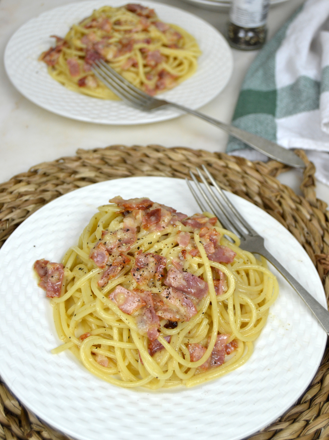 Pasta a la carbonara ¡Autentica, sin nata! Cuuking! Recetas de cocina