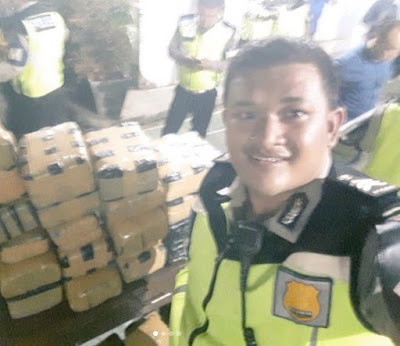 Jakarta Traffic Police drug bust