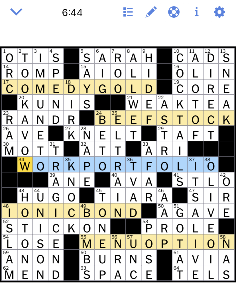 tour group crossword nyt