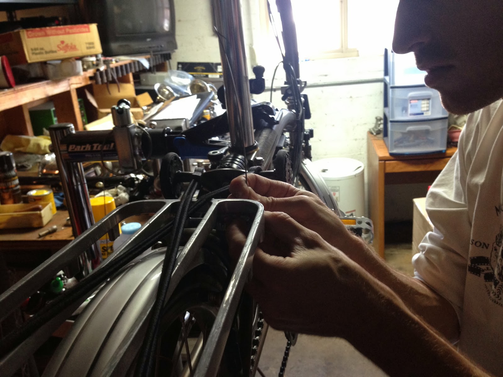 The Dirty Brompton Installation of 2013 Brompton brake levers