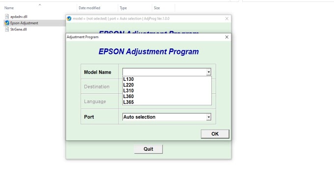 epson l3150 adjustment program