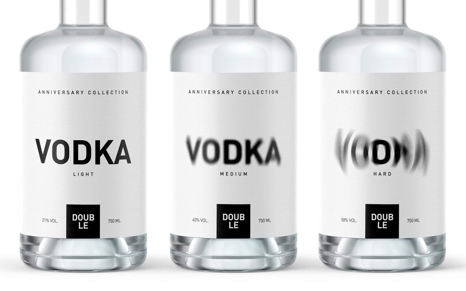 Double Vodka Anniversary Collection Packaging Of The World