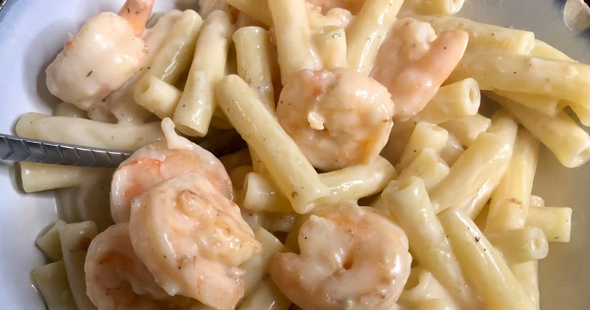 Creamy Alfredo Ziti with Shrimp
