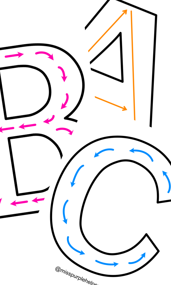 Letter Formation Handwriting Sheets