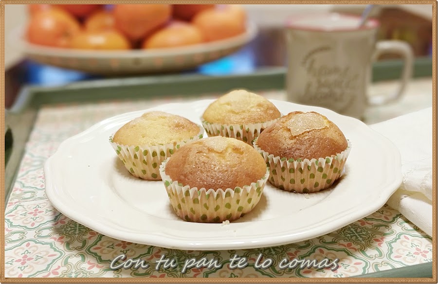 Magdalenas de naranja