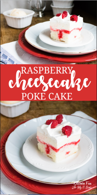 Ráspberry Cheesecáke Poke Cáke | COOK From Home