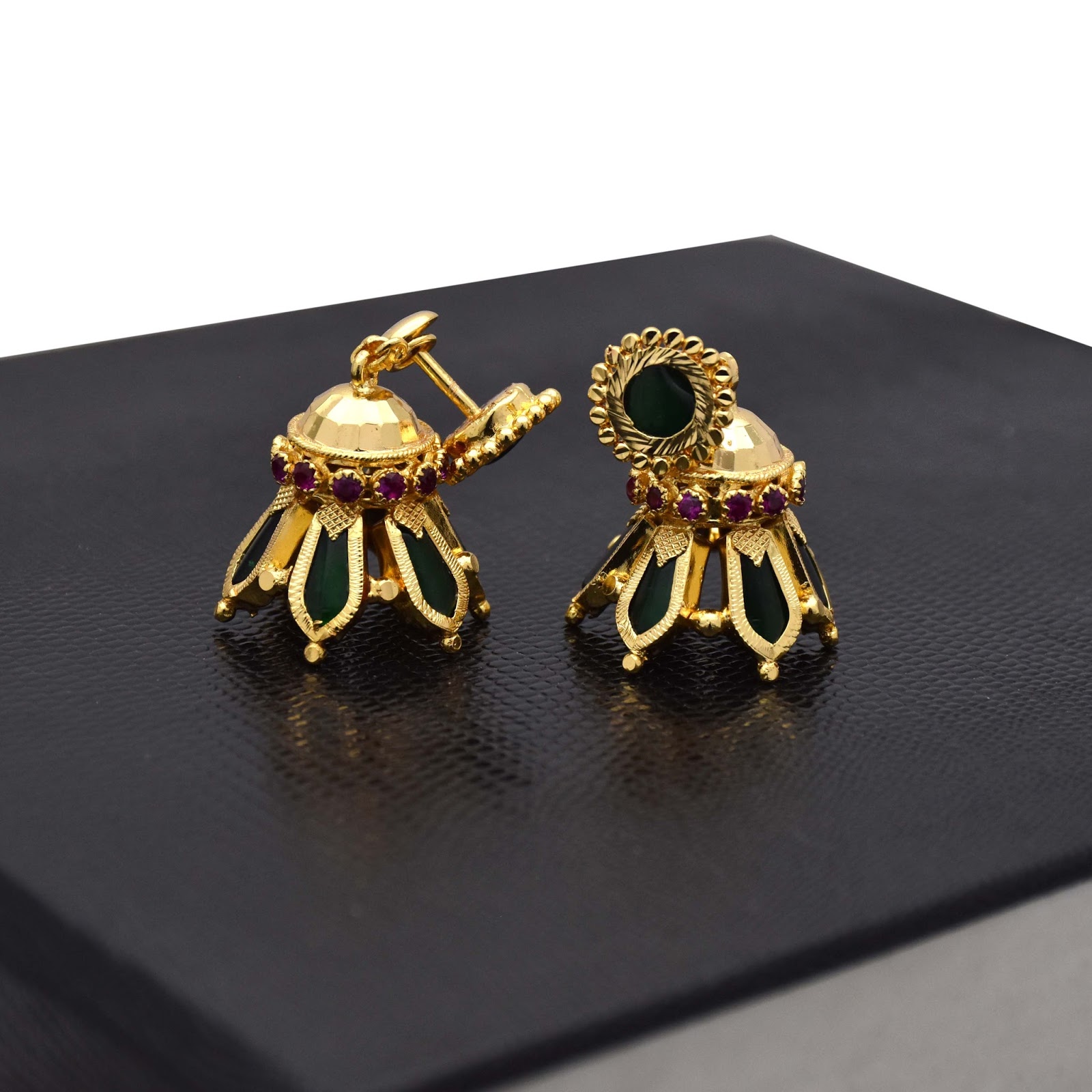 Buy Kerala Traditional Nagapadam Jhumka Earrings OnlineKollam Supreme