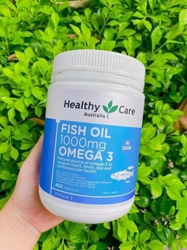 Dầu cá Fish Oil Healthy Care Omega 3 của Úc 1000mg 400 viên