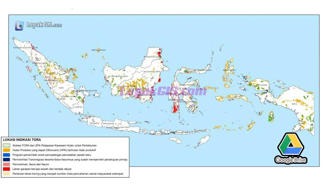 Peta TORA Terbaru Lengkap Se-Indonesia