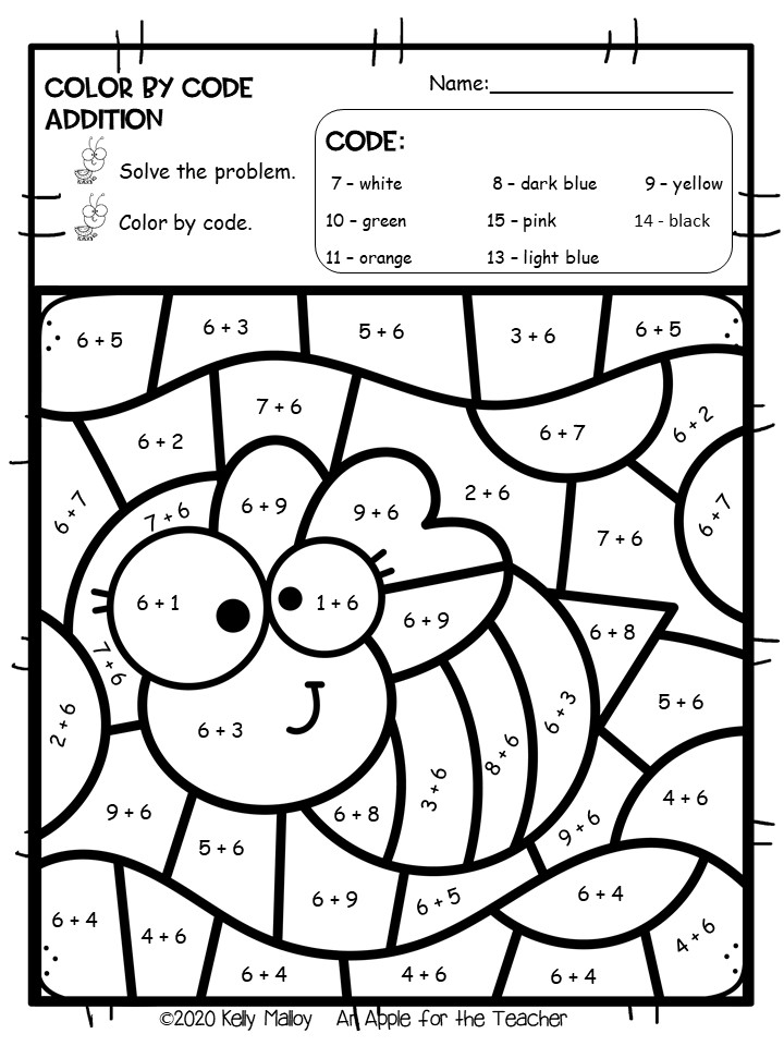 Kindergarten Math Coloring Worksheets