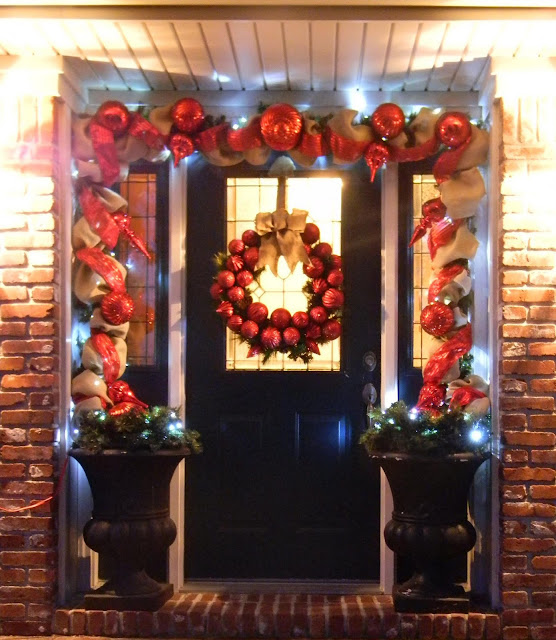 Christmas Door - How I Do It - southern fried gal