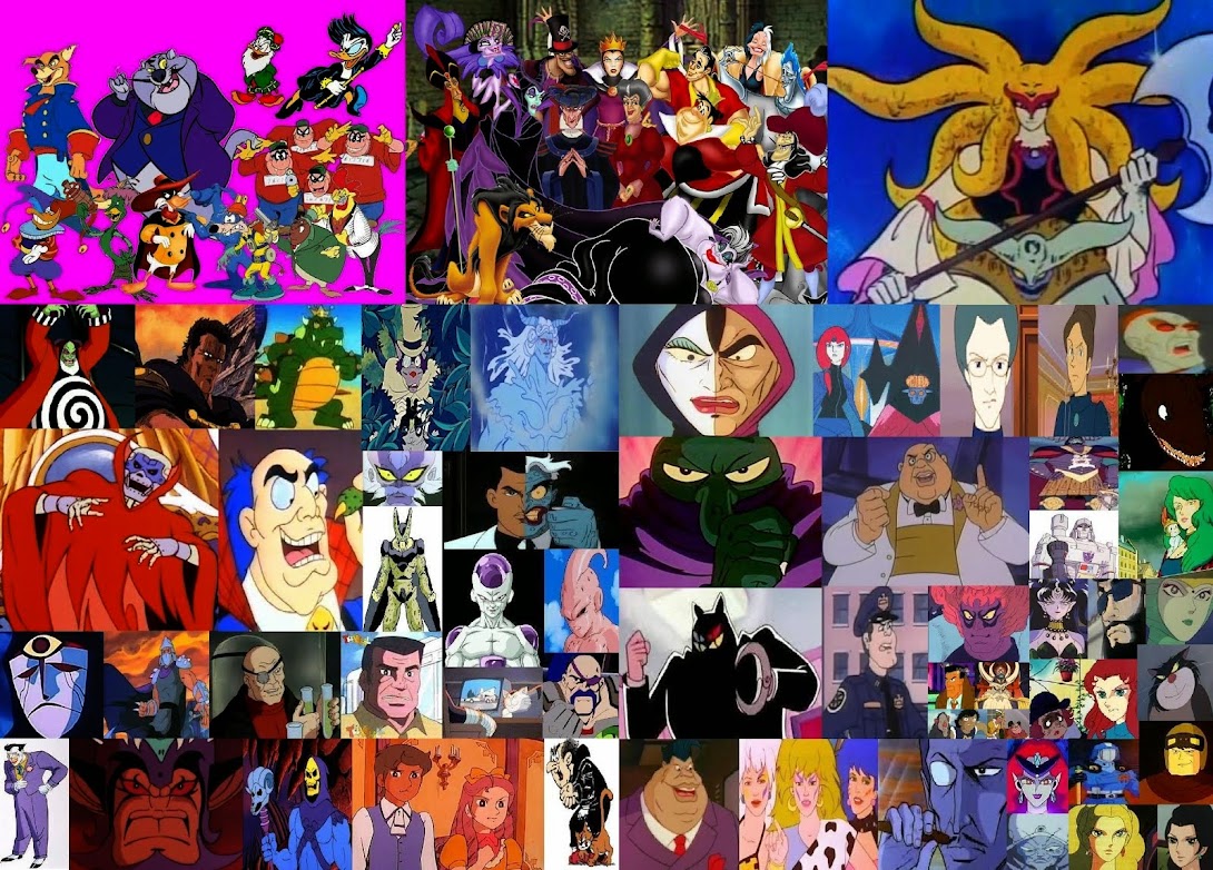I personaggi più cattivi dei cartoni
