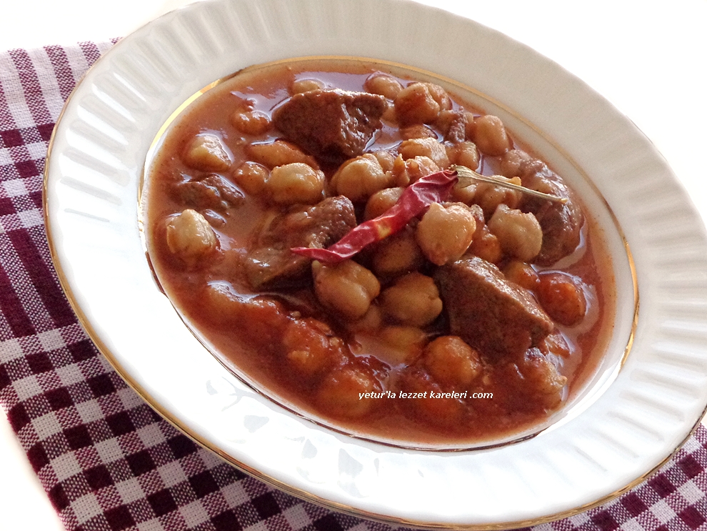 yetur�la lezzet lokanta usulü etli nohut ve klasik usulde