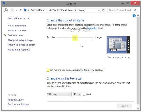 Problema de fuentes borrosas windows 10